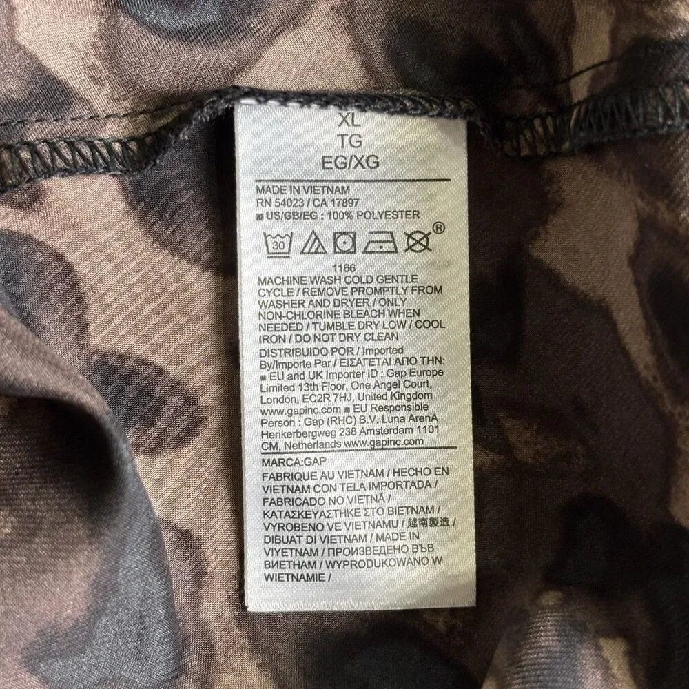 GAP satin leopard
